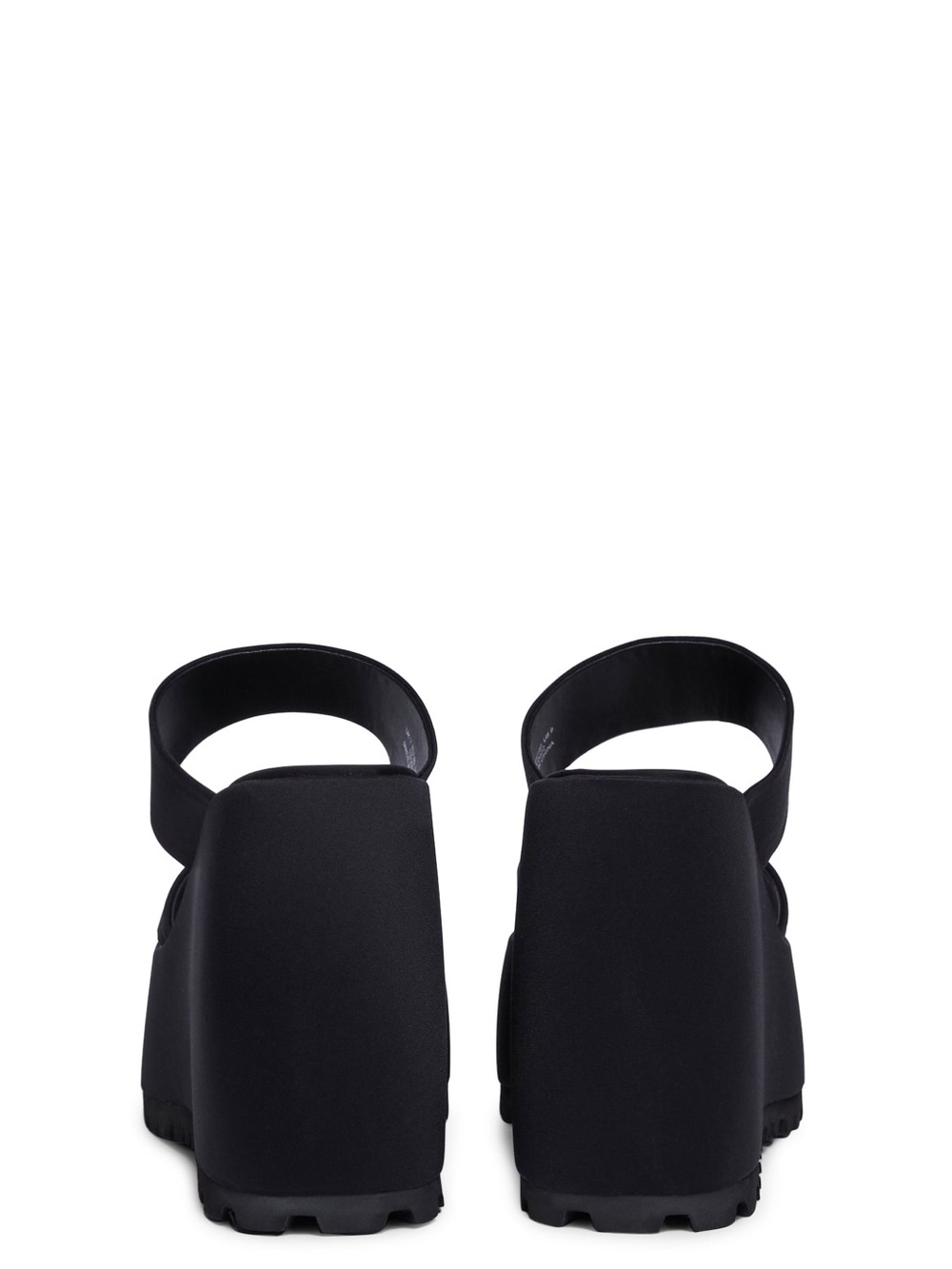 Dolls Kill Shellys London Gabriella Platform Wedge Mules Black Size 6 (EU 37) - Picture 4 of 14